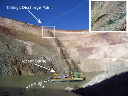 In-pit tailings storage